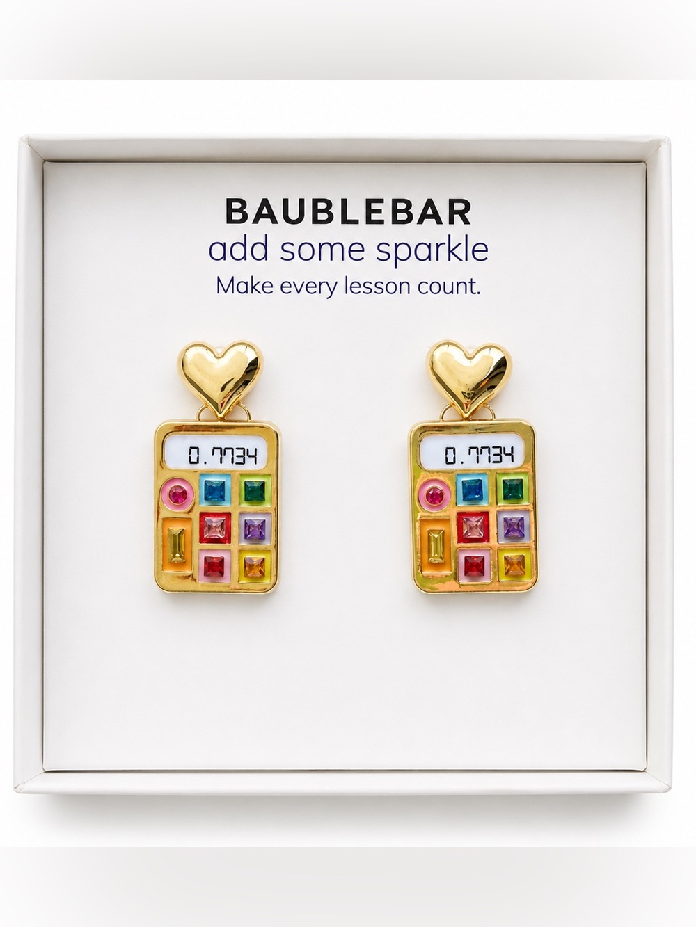 BaubleBar Calculator Earrings 💖💛